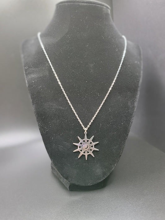 Large Star w/ Moon Necklace