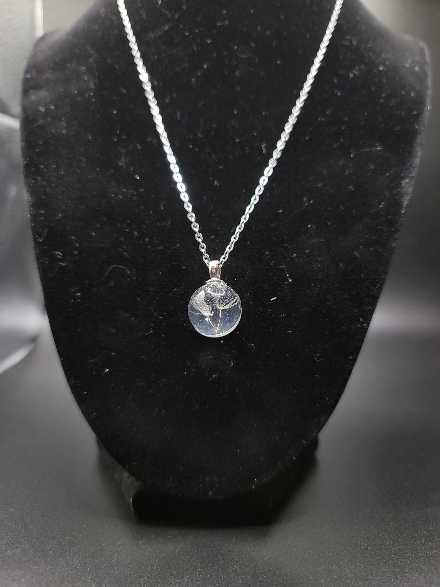 Dandelion Seed Pendent Necklace