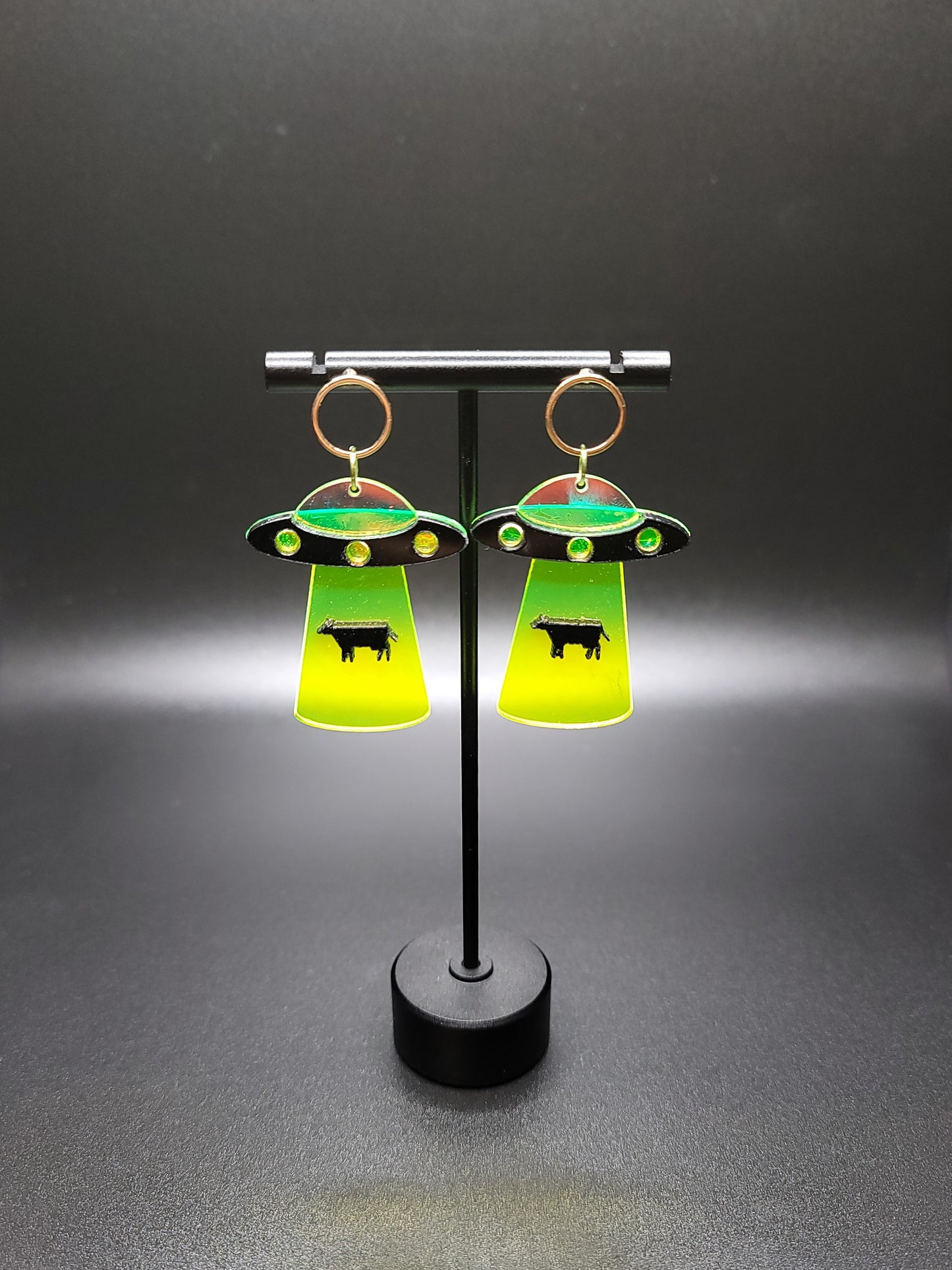 UFO Cow Earrings
