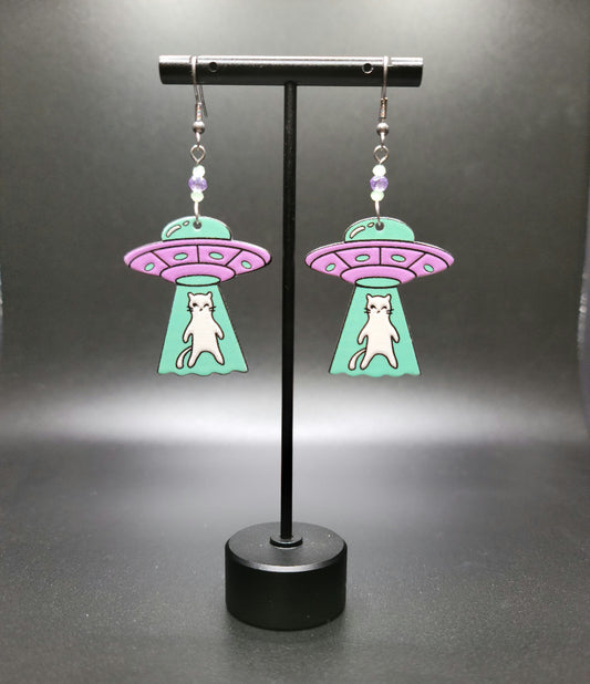 Kitty UFO Earrings
