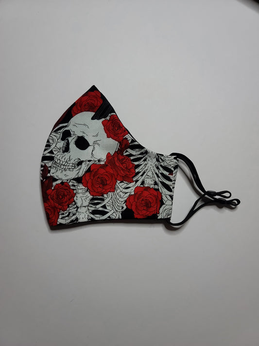 Roses and Skulls w/ Crow Mask