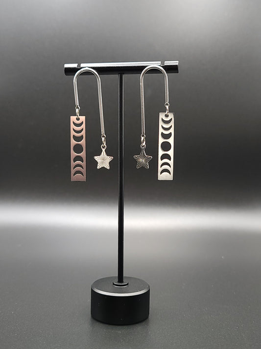 Asymmetrical Arch Dangle Earrings